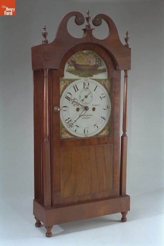 Shelf Clock, Made by Jacob D. Custer, 1830-1850