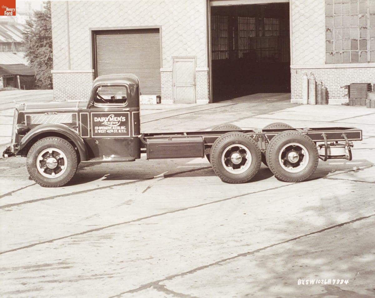 1936 Mack Model BXSW Truck Cab and Chassis, "Dairymen's League," October 1936