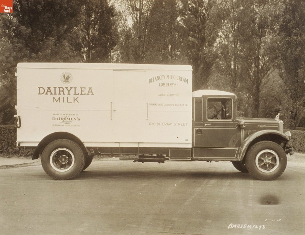1935 Mack Model BM Statotherm Refrigerated Truck, "Dairylea Milk," September 1935