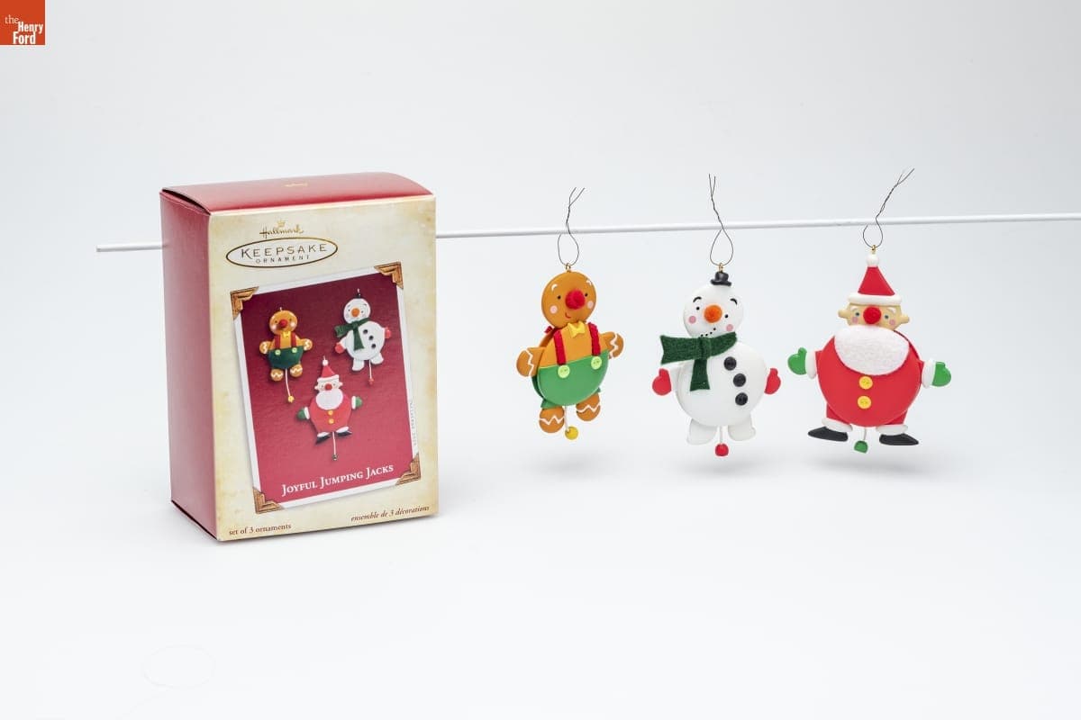 Hallmark "Joyful Jumping Jacks" Christmas Ornaments, 2005