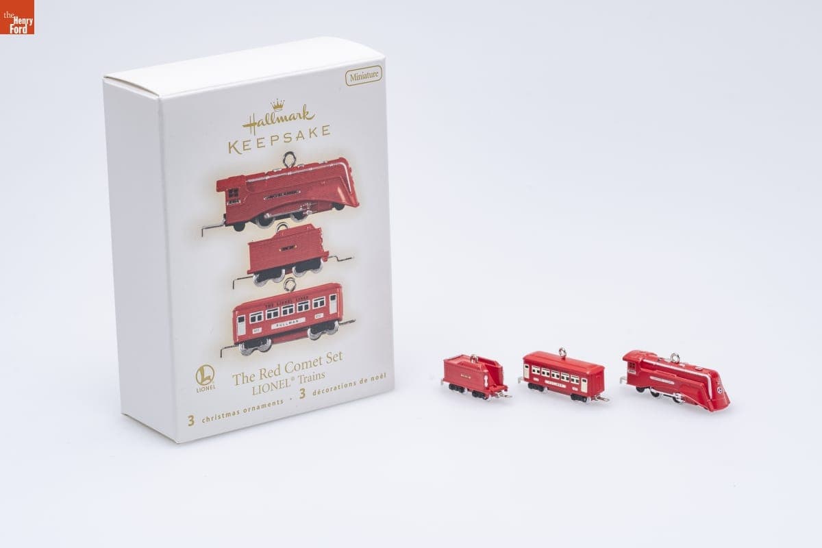 Hallmark "LIONEL Trains: The Red Comet Set" Miniature Christmas Ornaments, 2009