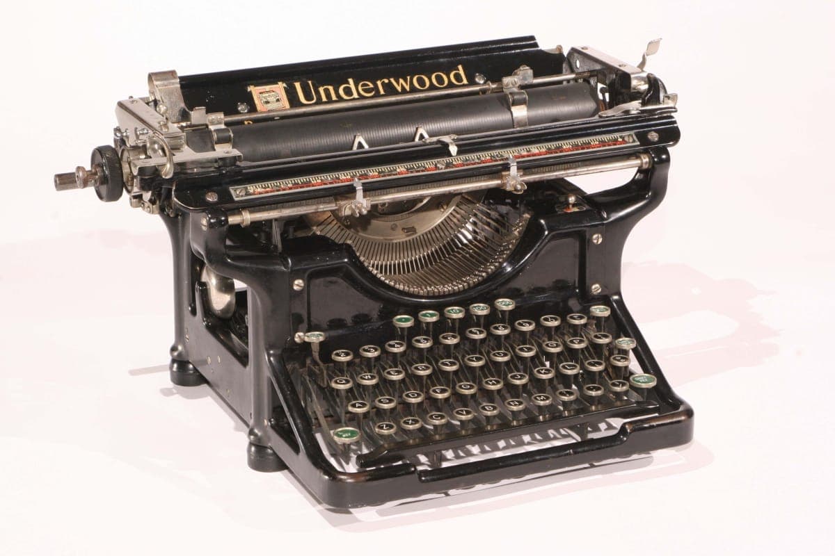 Underwood Standard Typewriter, No. 5., Used by George Washington Carver at the Tuskegee Institute, 1930-1933