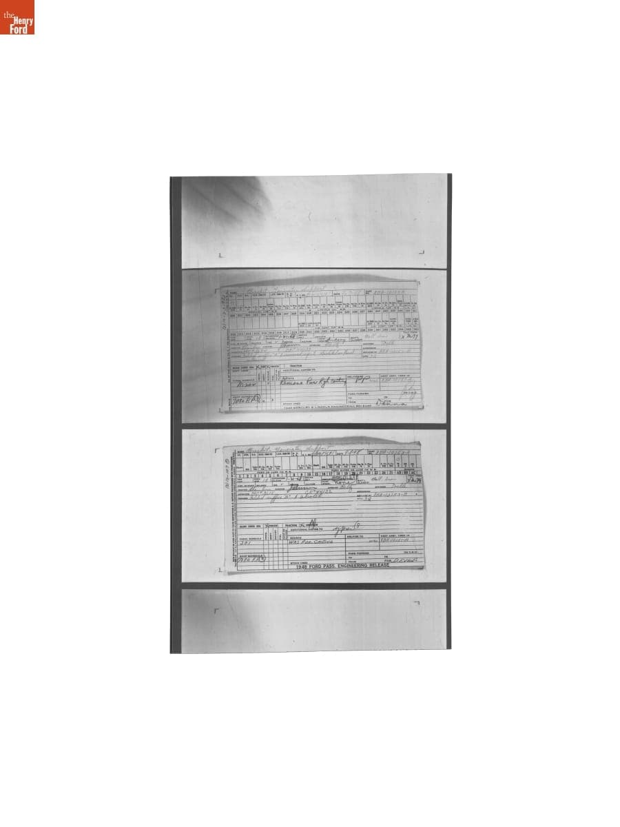 Engineering Release Notes, Bracket - Generator Support, Ford, Lincoln, and Mercury Automobiles, 1948