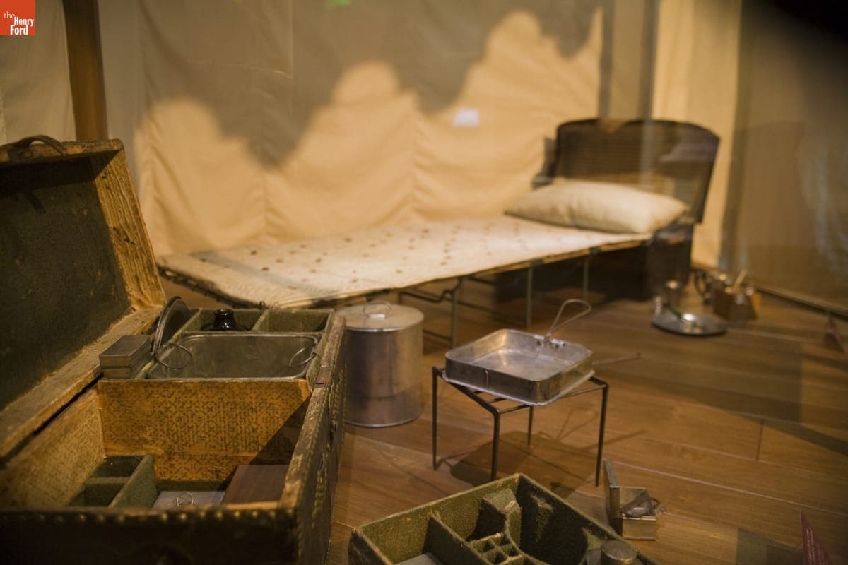 George Washington's Camp Bed and Chest in Henry Ford Museum, June 2007