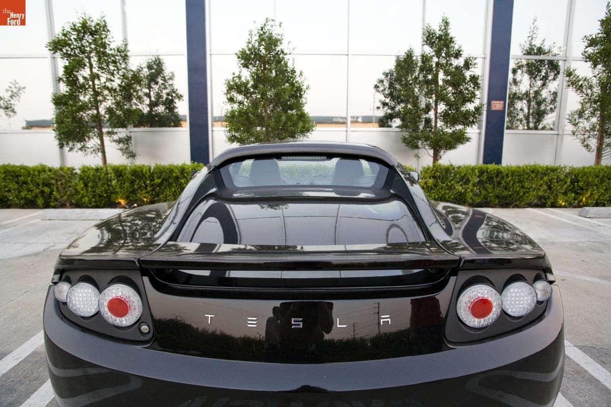 Tesla Car at SpaceX Facility, El Segundo, California, 2008
