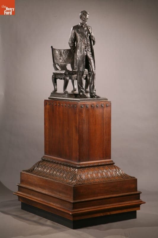 Bronze Reduction of "Standing Lincoln" Statue by Augustus Saint-Gaudens, 1910-1922