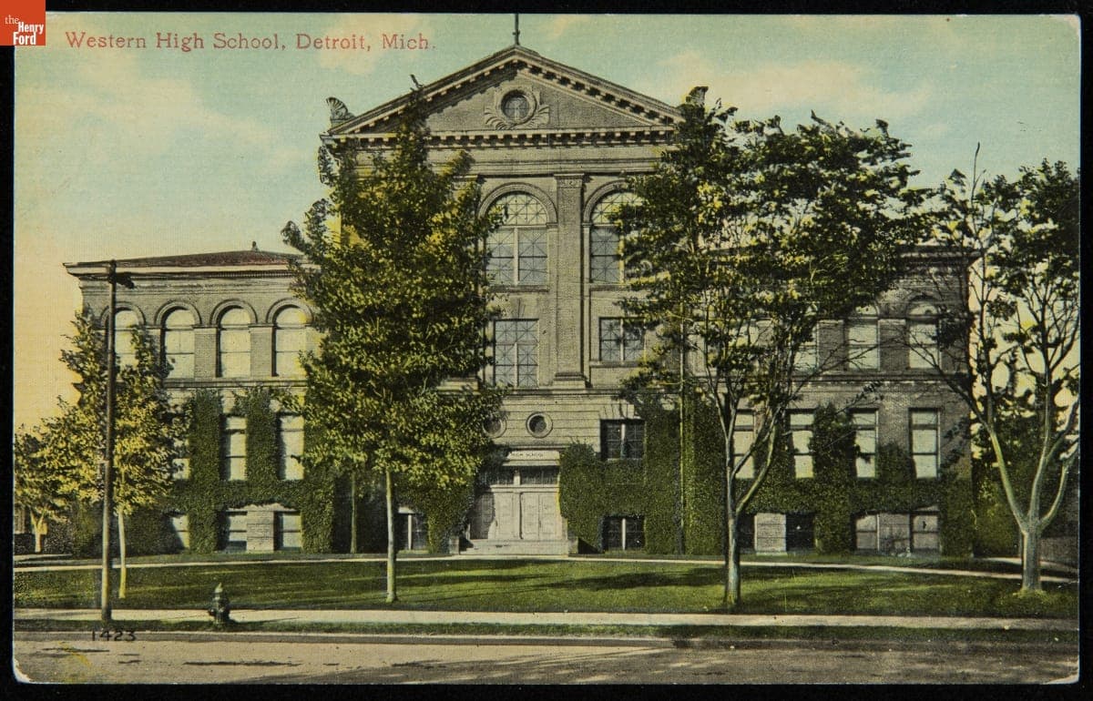 Western High School, Detroit, Michigan, circa 1915