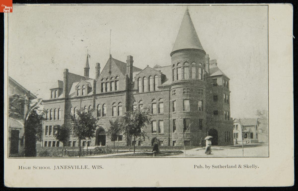 High School, Janesville, Wisconsin, circa 1910