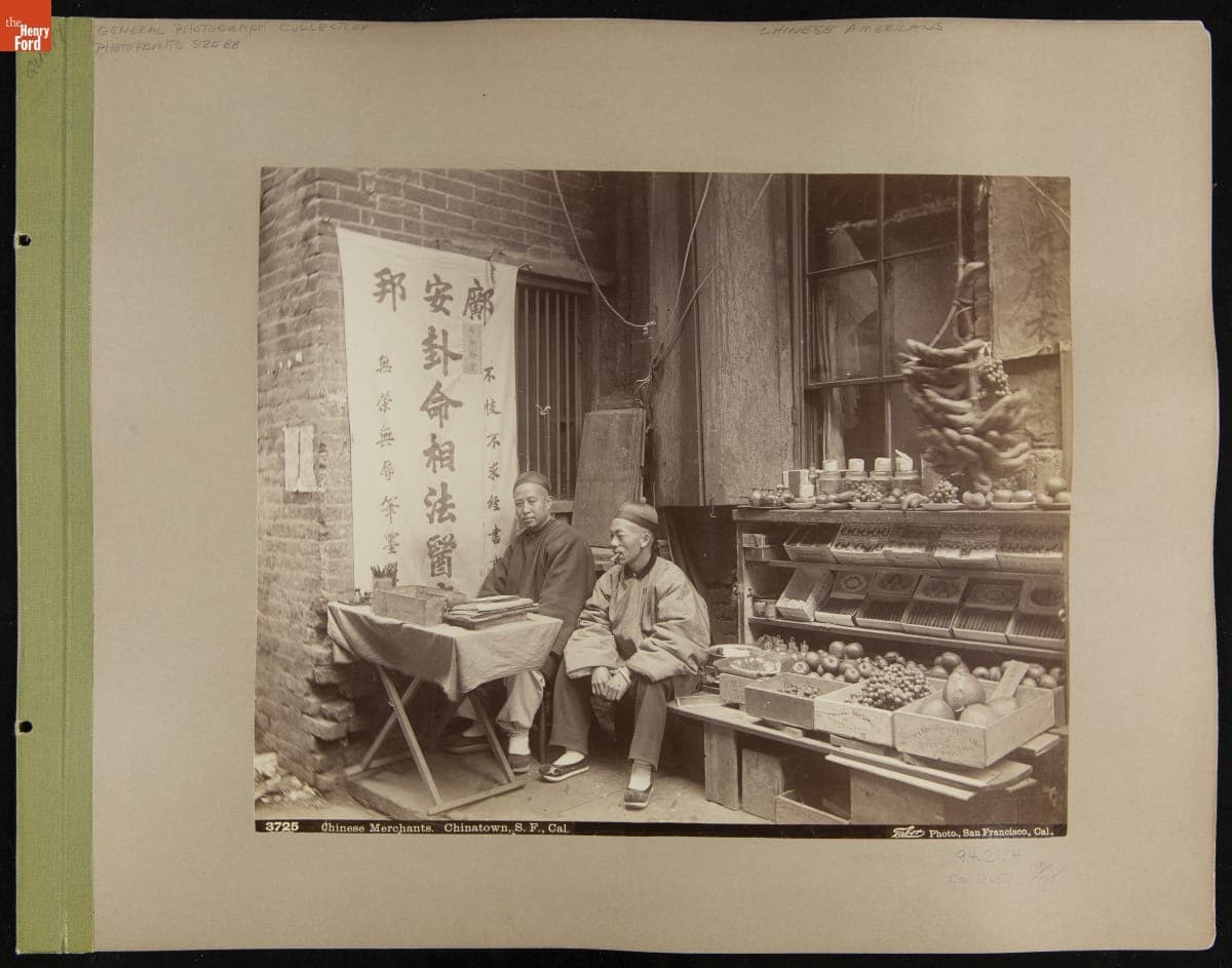 "Chinese Merchants. Chinatown, S.F., Cal."