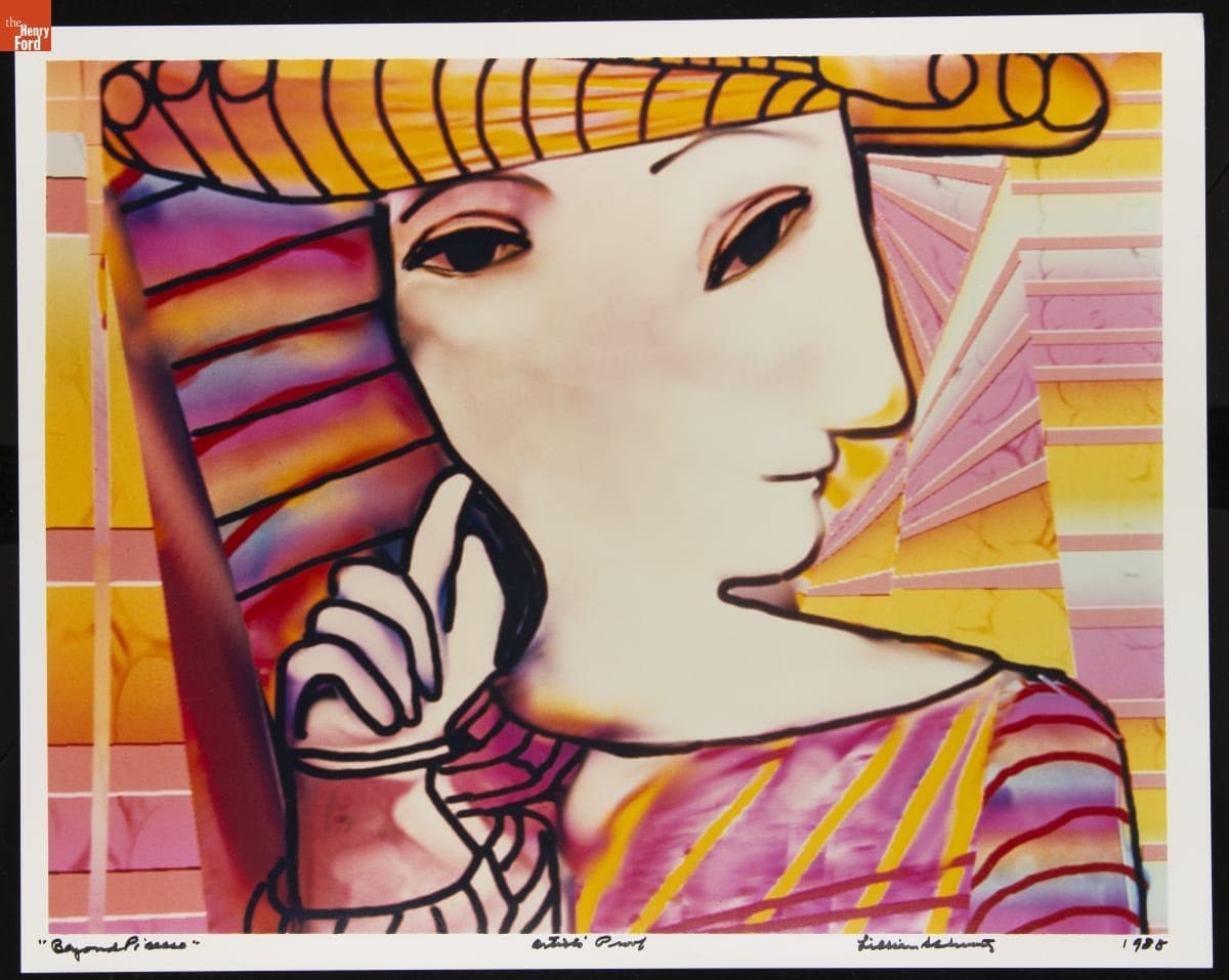Artists' Proof from "Beyond Picasso" by Lillian F. Schwartz, 1988