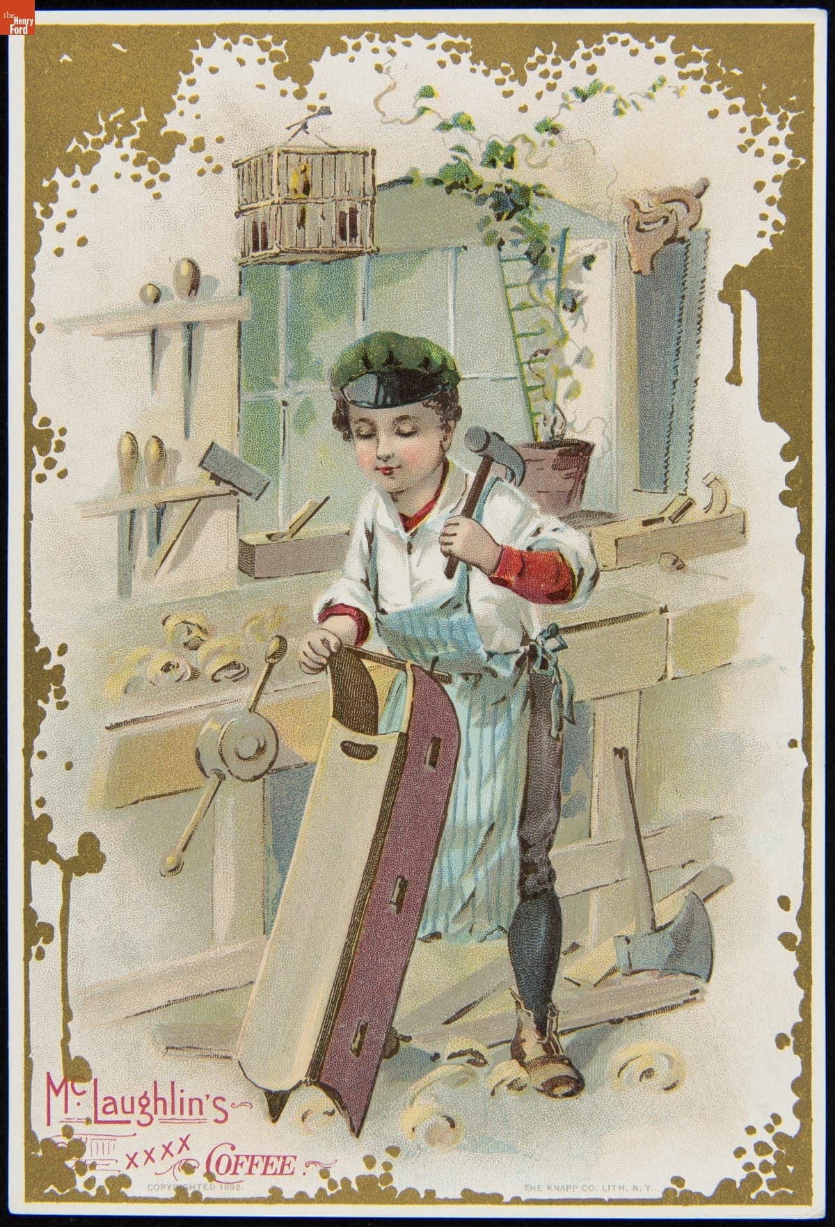 Trade Card for McLaughlin's XXXX Coffee, W.F. McLaughlin & Co., 1892