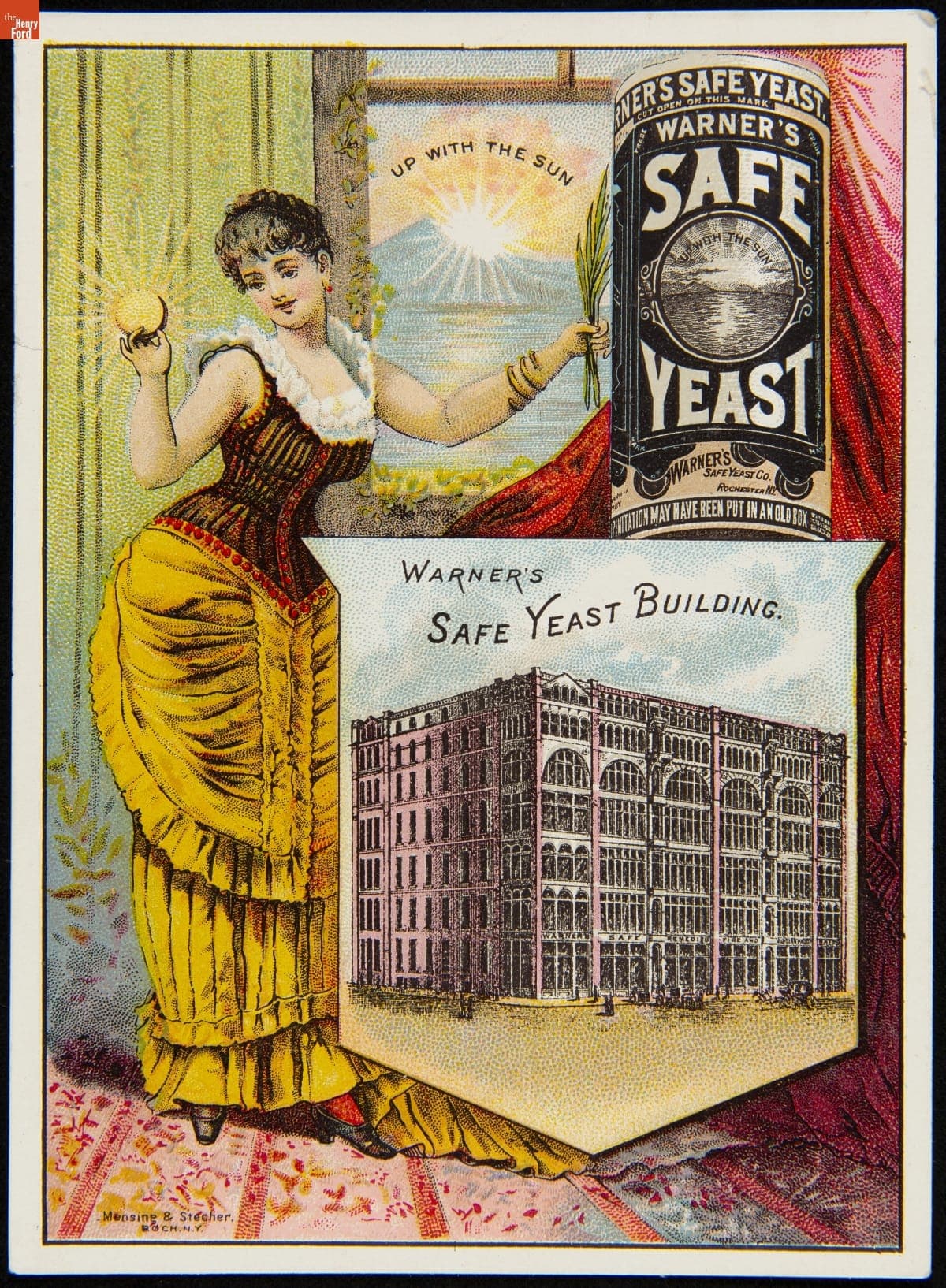 Trade Card for Warner's Safe Yeast, H.H. Warner & Co., circa 1885