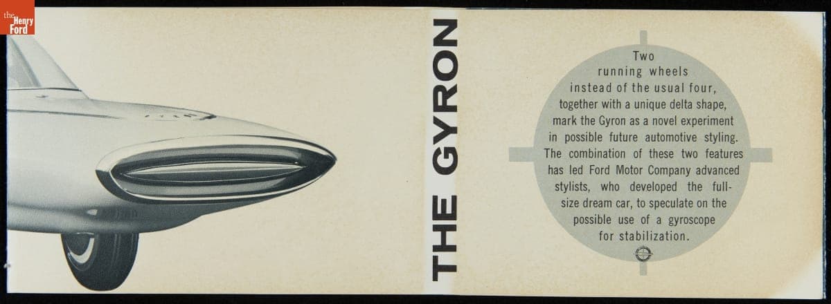 Ford Motor Company Styling Office Brochure, "The Gyron," 1961