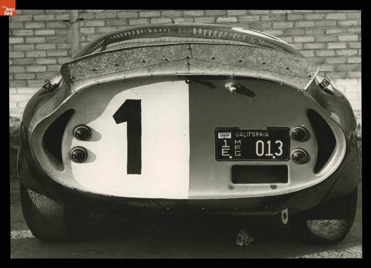 Shelby Cobra Daytona Coupe Driven by Phil Hill in the Grand Prix de Spa, Francorchamps, Belgium, May 1964