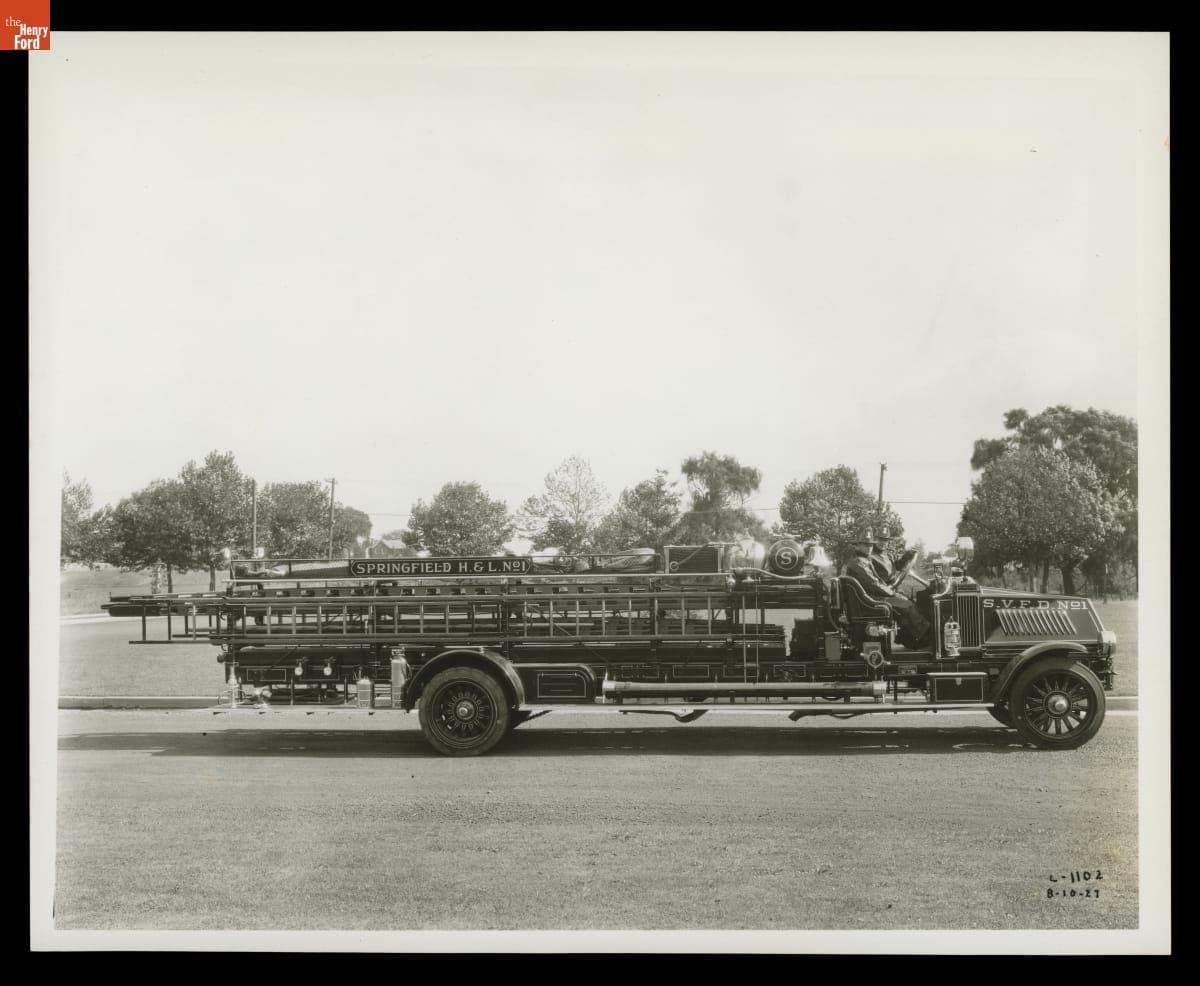 Mack Fire Truck, August, 1927