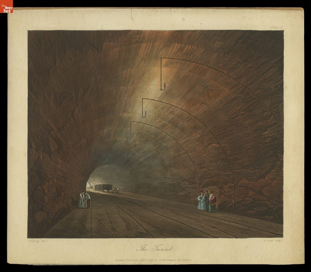 Aquatint, "The Tunnel," 1831
