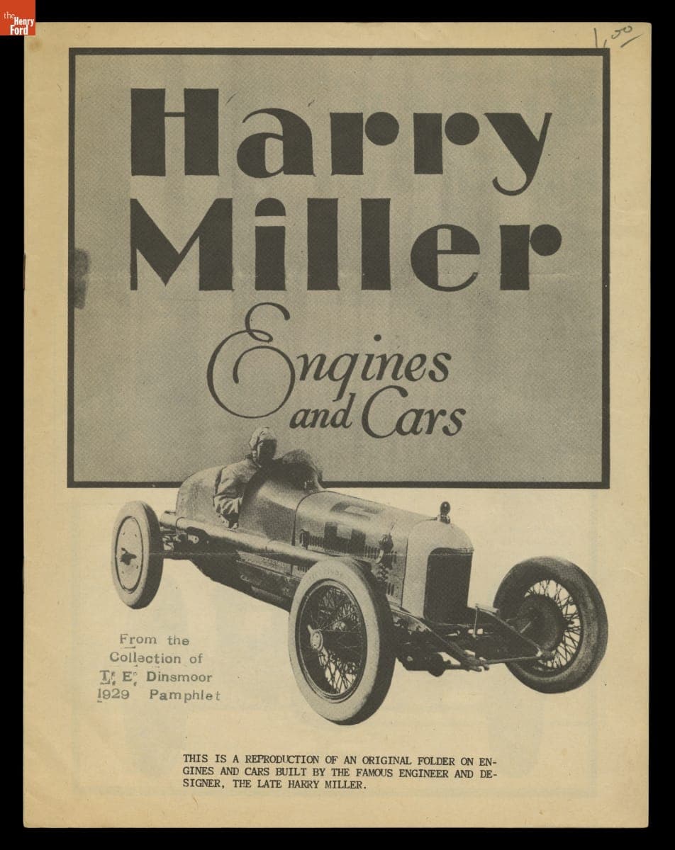 Harry Miller: Engines and Cars, 1929