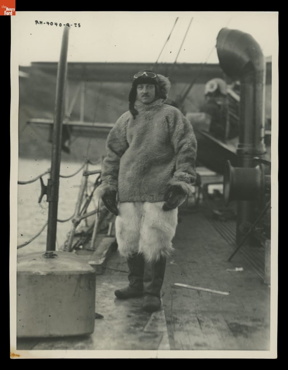 Richard E. Byrd Wearing Cold Weather Clothing during the MacMillan Expedition to North Greenland, September 1925