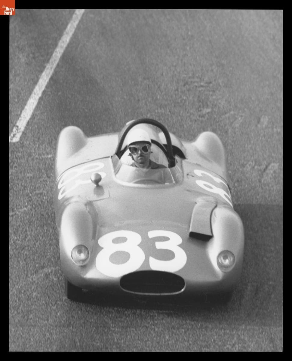 Cooper Climax Driven by Maurice Trintignant in the First Los Angeles Examiner Grand Prix, March 1959