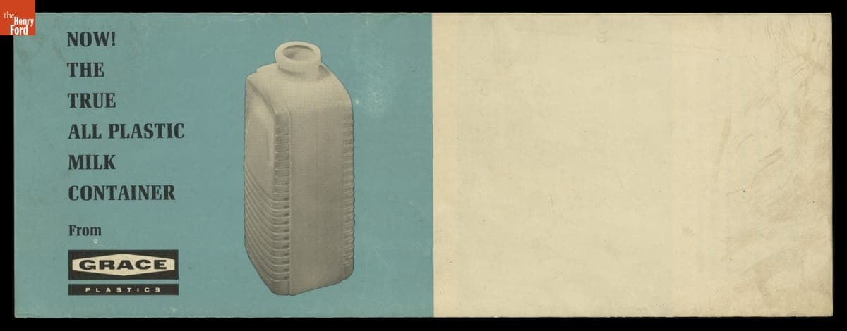 W.R. Grace & Co. Sales Brochure, "Now the True All Plastic Milk Container from Grace Plastics," circa 1965