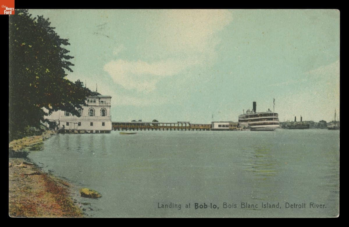 Landing at Bob-Lo, Bois Blanc Island, Detroit River, circa 1905