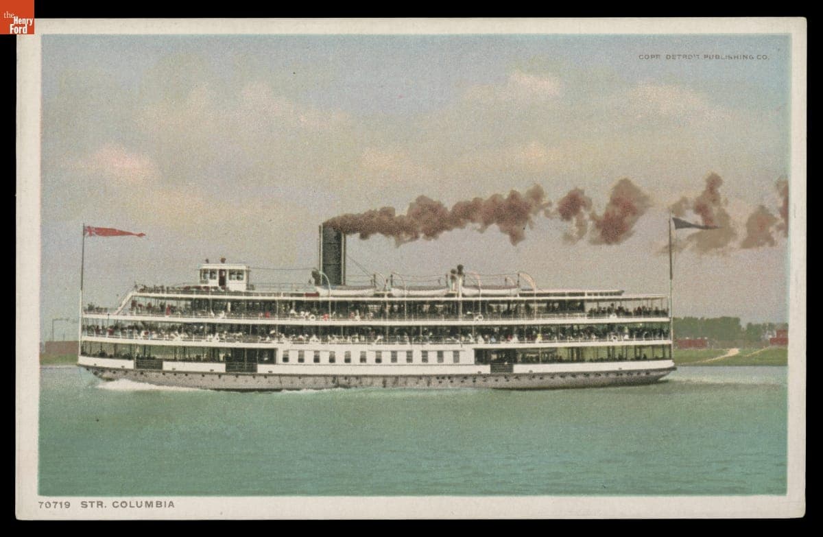 Steamer Columbia, Serving Bois Blanc Island, Ontario, 1903-1904