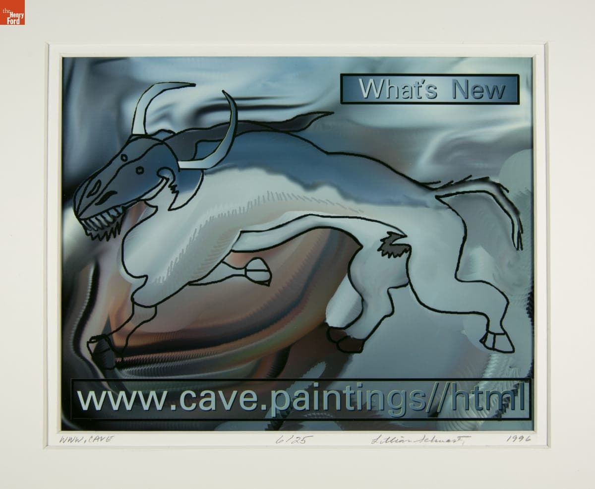 "WWW.Cave" by Lillian F. Schwartz, 1996