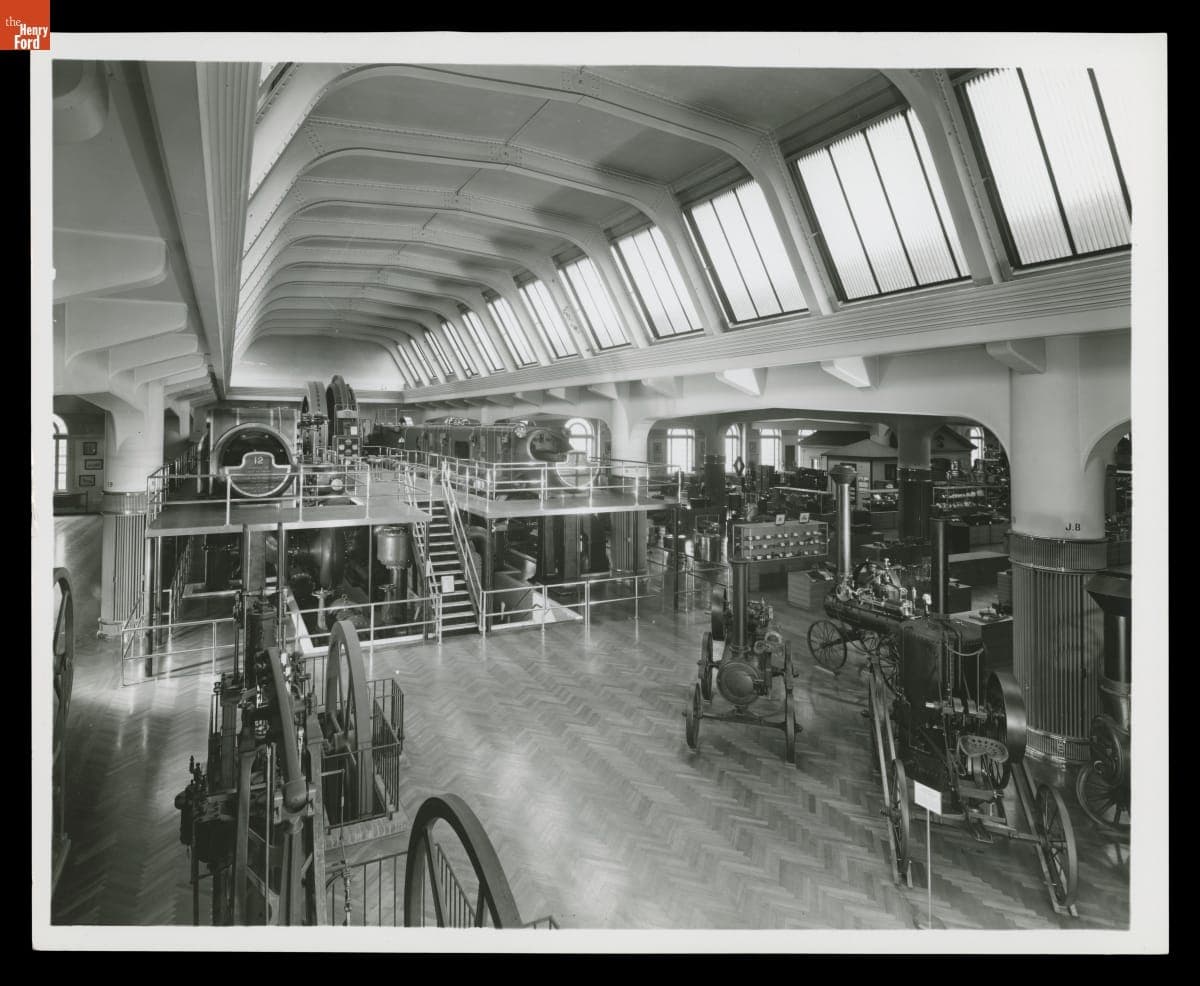 Gas-Steam Engine Used at the Ford Highland Park Plant, on Exhibit in Henry Ford Museum, circa 1953