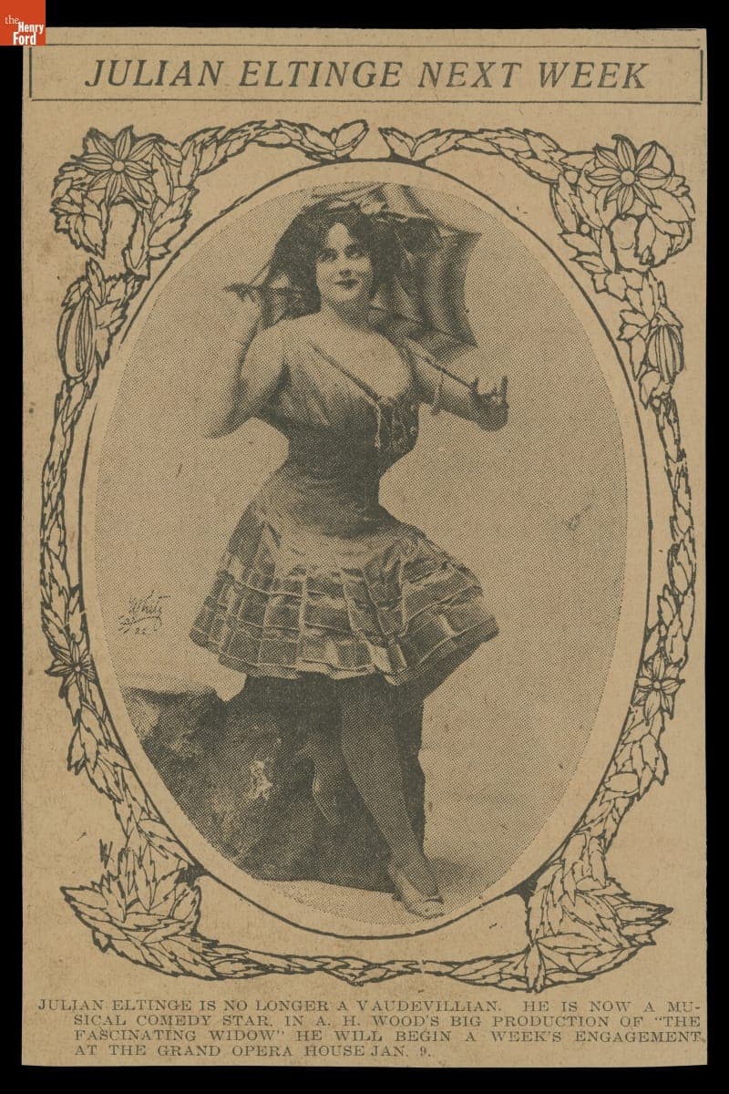 "Julian Eltinge Next Week," January 1911