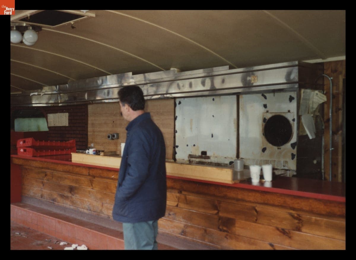 Interior of the Colonial Diner, Brockton, Massachusetts, February 1992