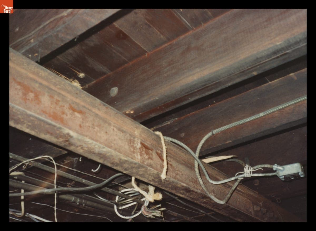 View of the Undercarriage and Floor of the Colonial Diner from the Basement, Brockton, Massachusetts, February 1992