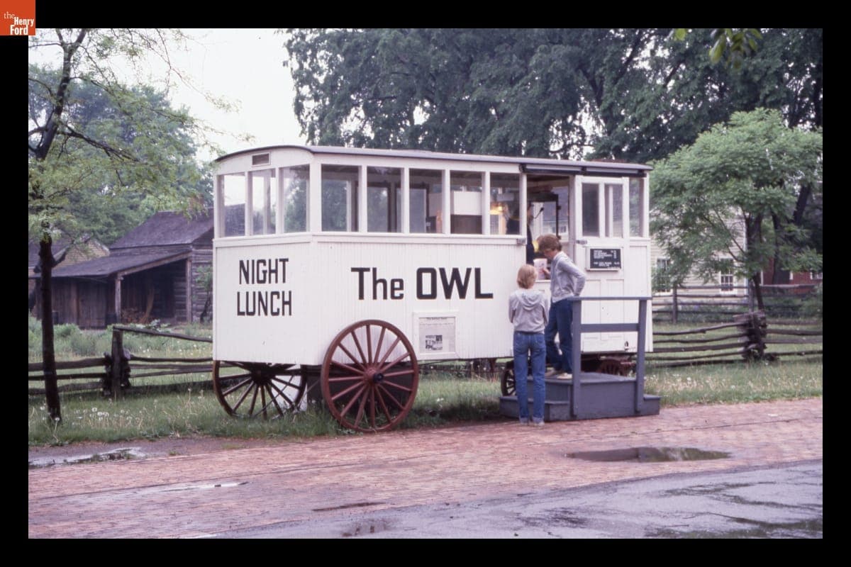 Owl Night Lunch Wagon in Greenfield Village, 1982
