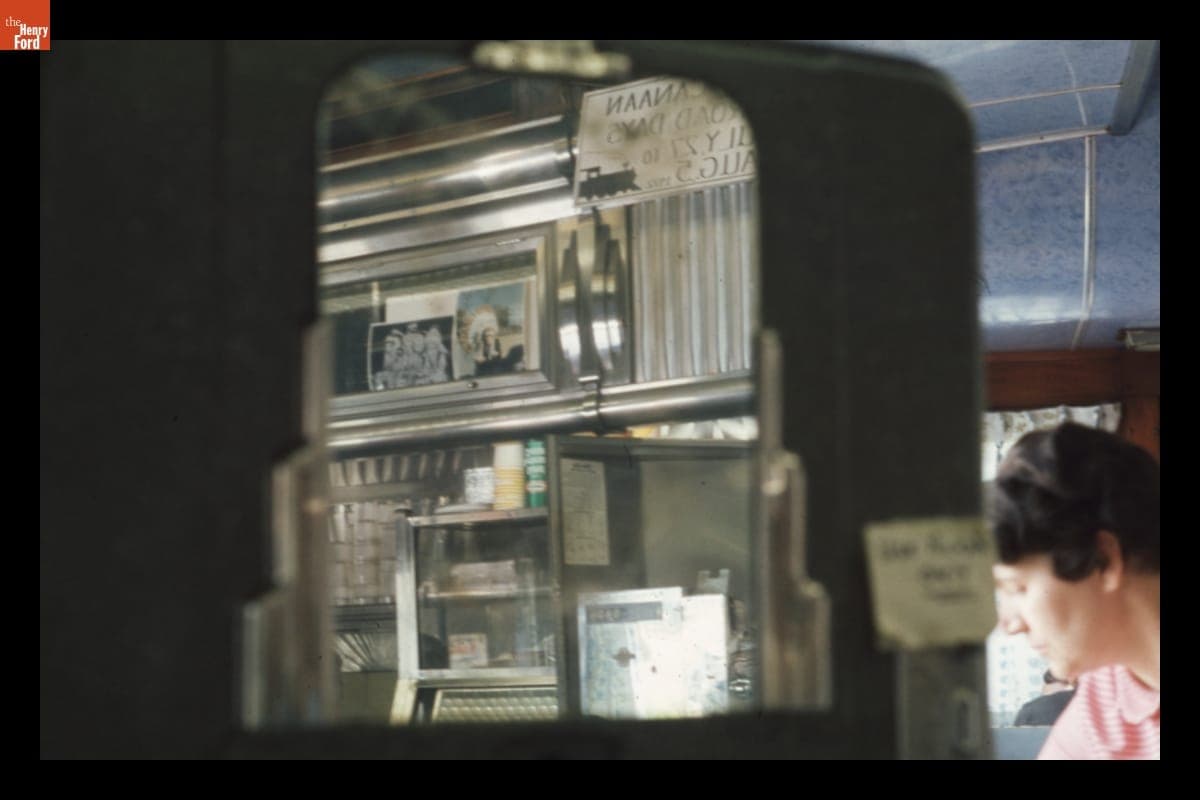 Cigarette Vending Machine Made in 1942 inside Collin's Diner, 1972