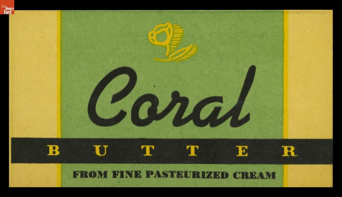 "Coral Butter from Fine Pasteurized Cream," 1934