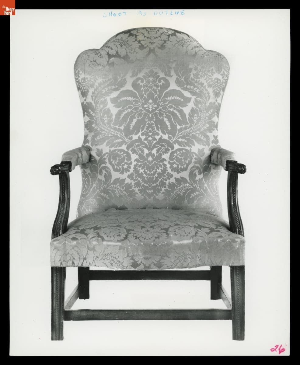 Speaker's Chair Used in the United States House of Representatives in Philadelphia, 1790-1795, Photographed in Henry Ford Museum, 1961