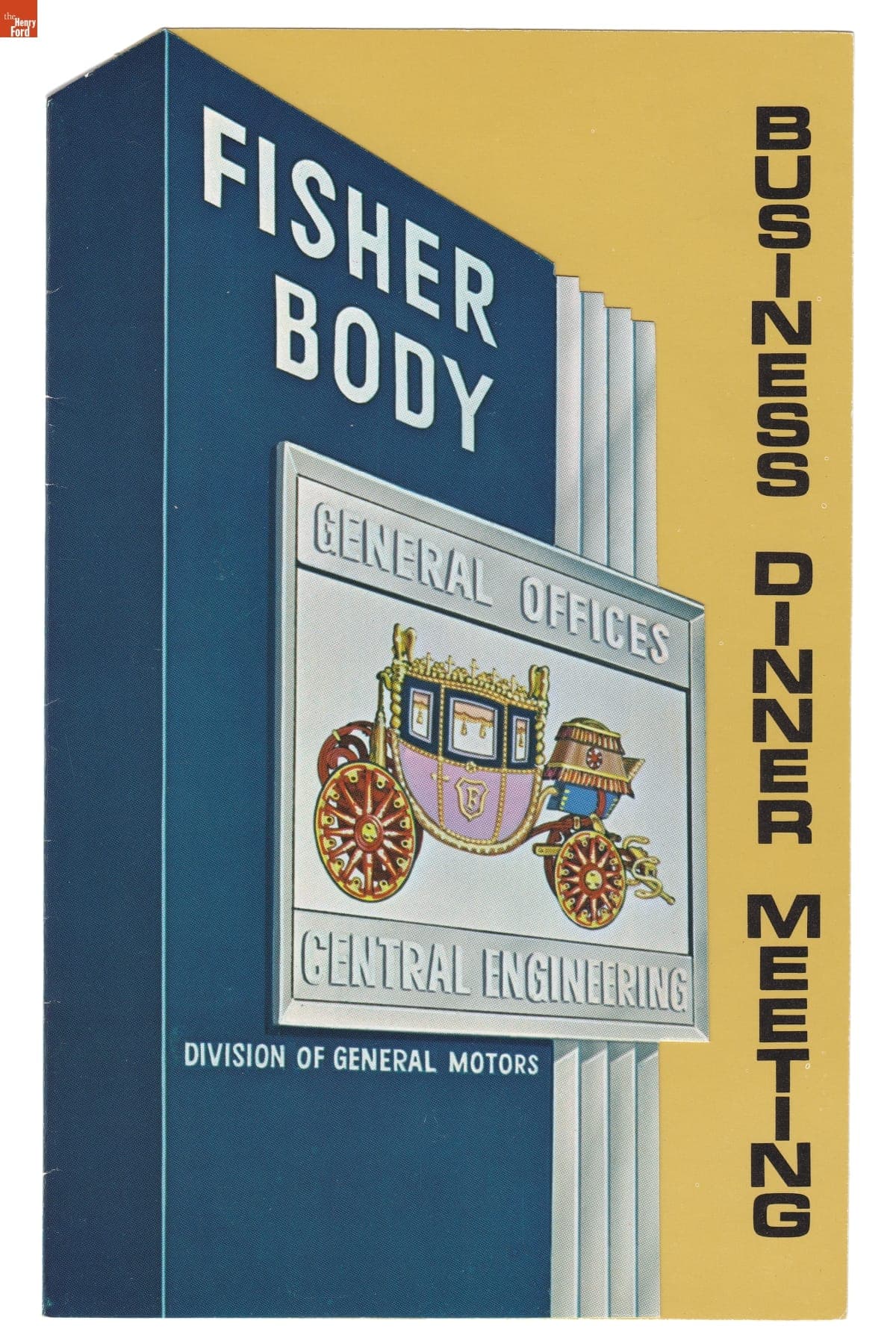 Program for Fisher Body Division Business Dinner Meeting, March 1967