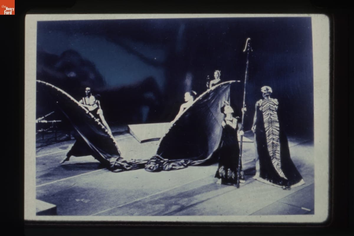 Martha Graham Dance Company in "Clytemnestra," with Sets by Isamu Noguchi, 1958