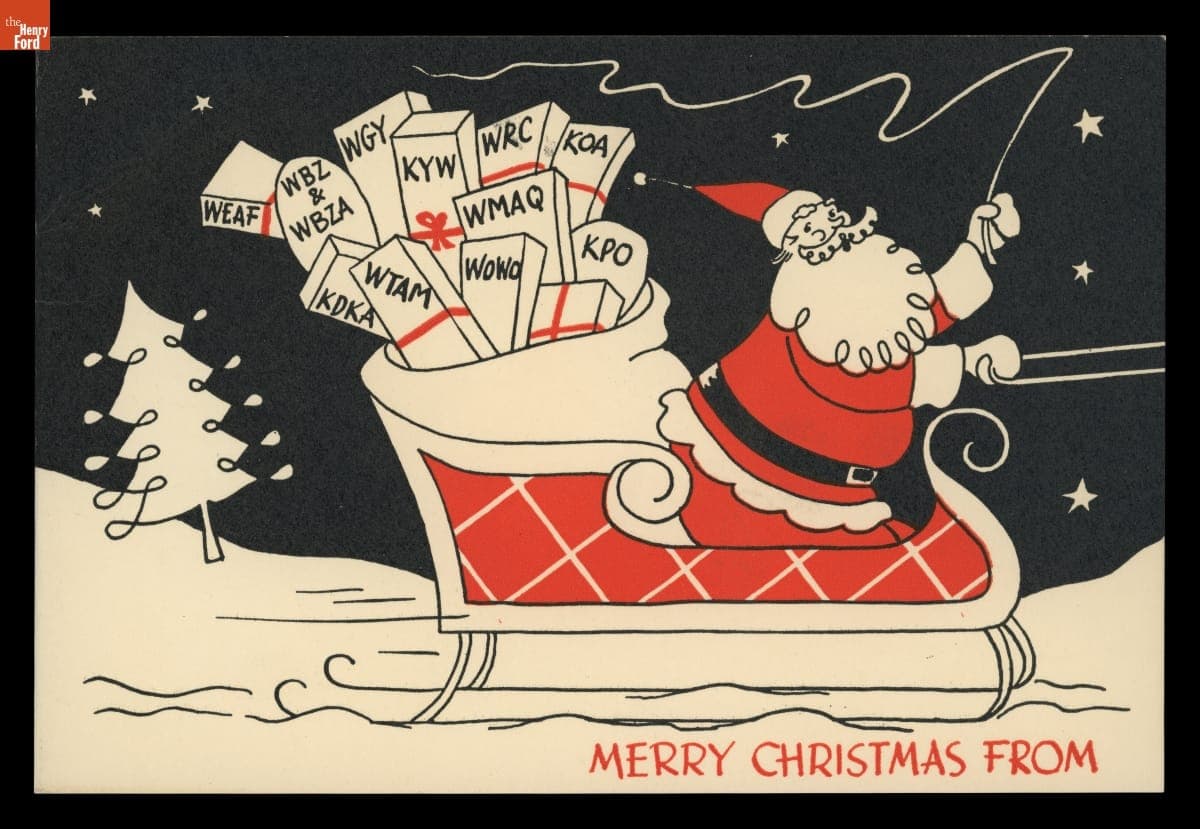 "Merry Christmas from NBC Spot. And Best Wishes for the New Year," 1945