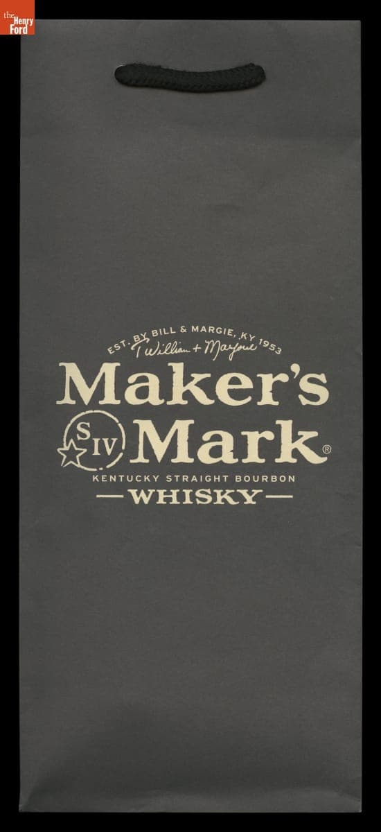 "Maker's Mark" Single Bottle Paper Bag