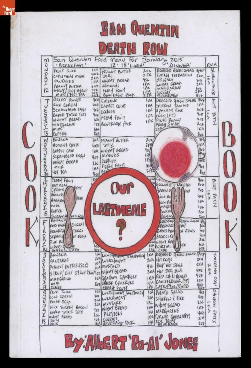 "Our Last Meals?: San Quentin Death Row Cook Book," 2015