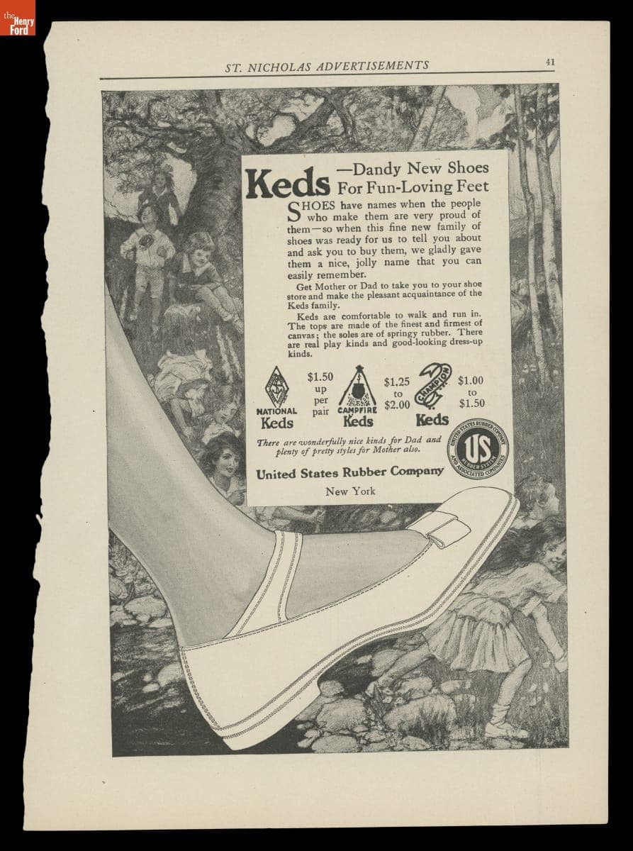 "Keds-Dandy New Shoes for Fun-Loving Feet," 1917