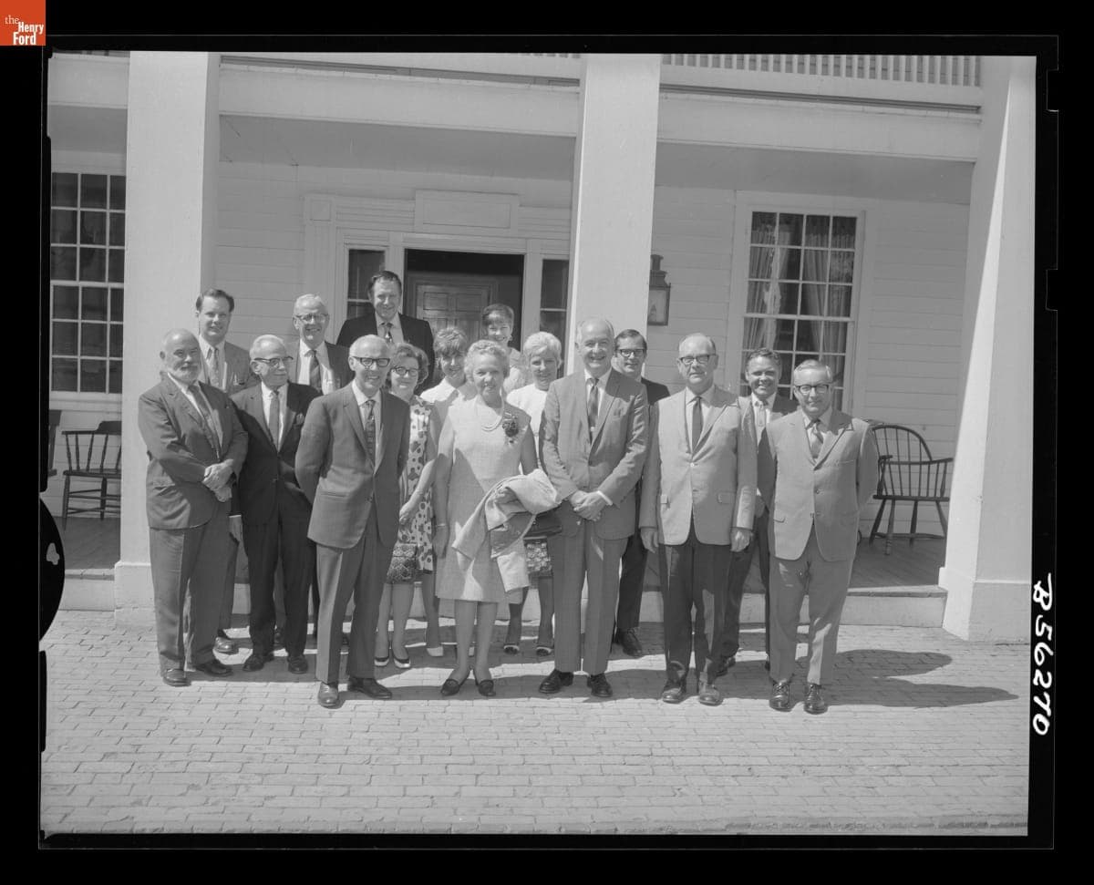 Yvonne Prieur and Guests at Her Retirment Luncheon, August 31, 1970
