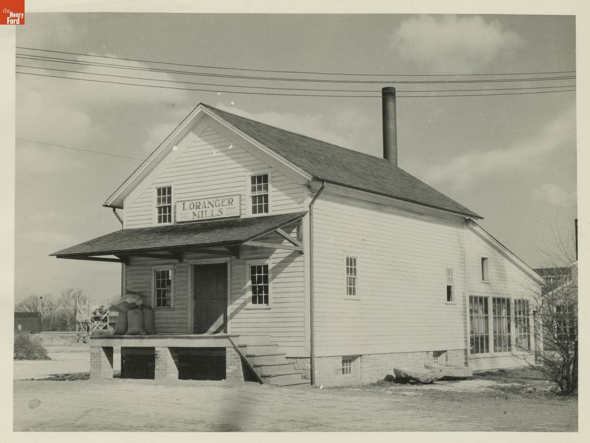 Loranger Gristmill in Greenfield Village, February 1932