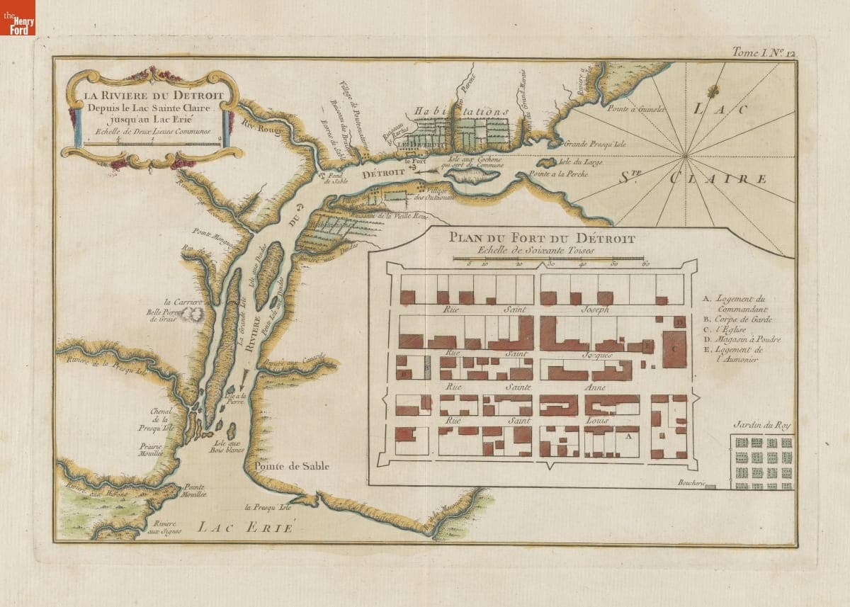 "La Riviere du Detroit," 1764