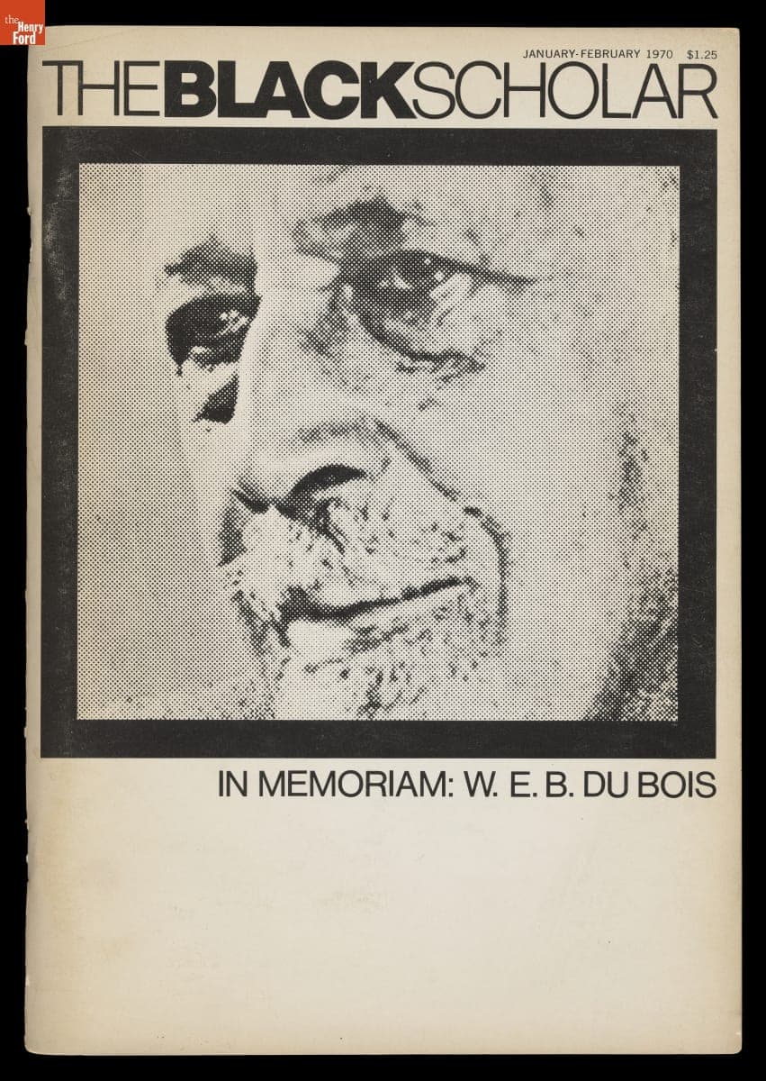 "The Black Scholar," January-February 1970 Issue, "In Memoriam: W.E.B. Du Bois"