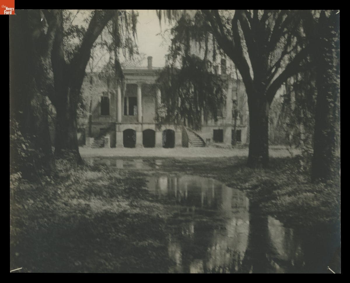 Wet Road Leading to Hermitage Plantation House, Savannah, Georgia, 1935