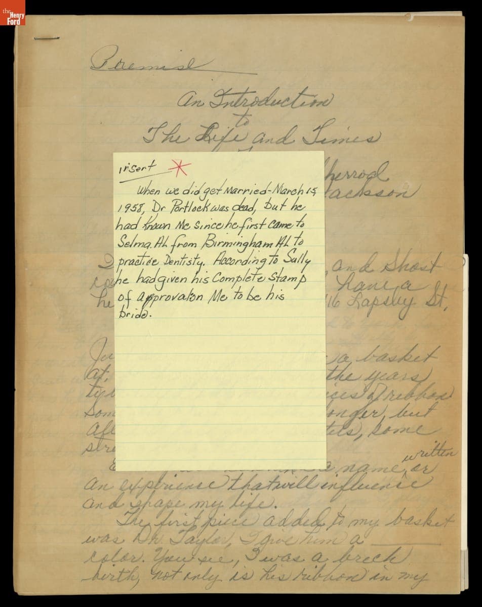 "Premise: An Introduction to The Life and Times of Richie Jean Jackson"