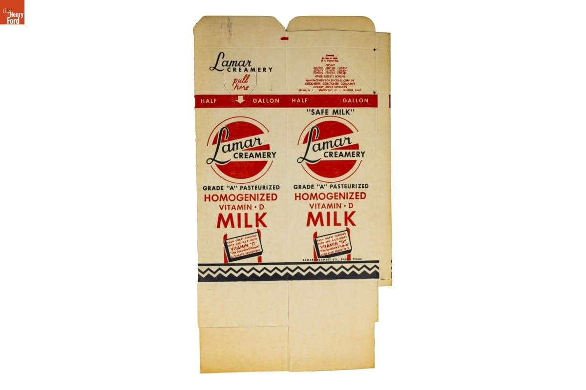 Lamar Creamery Milk Carton