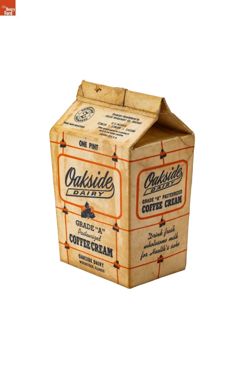 Oakside Dairy Coffee Cream Carton