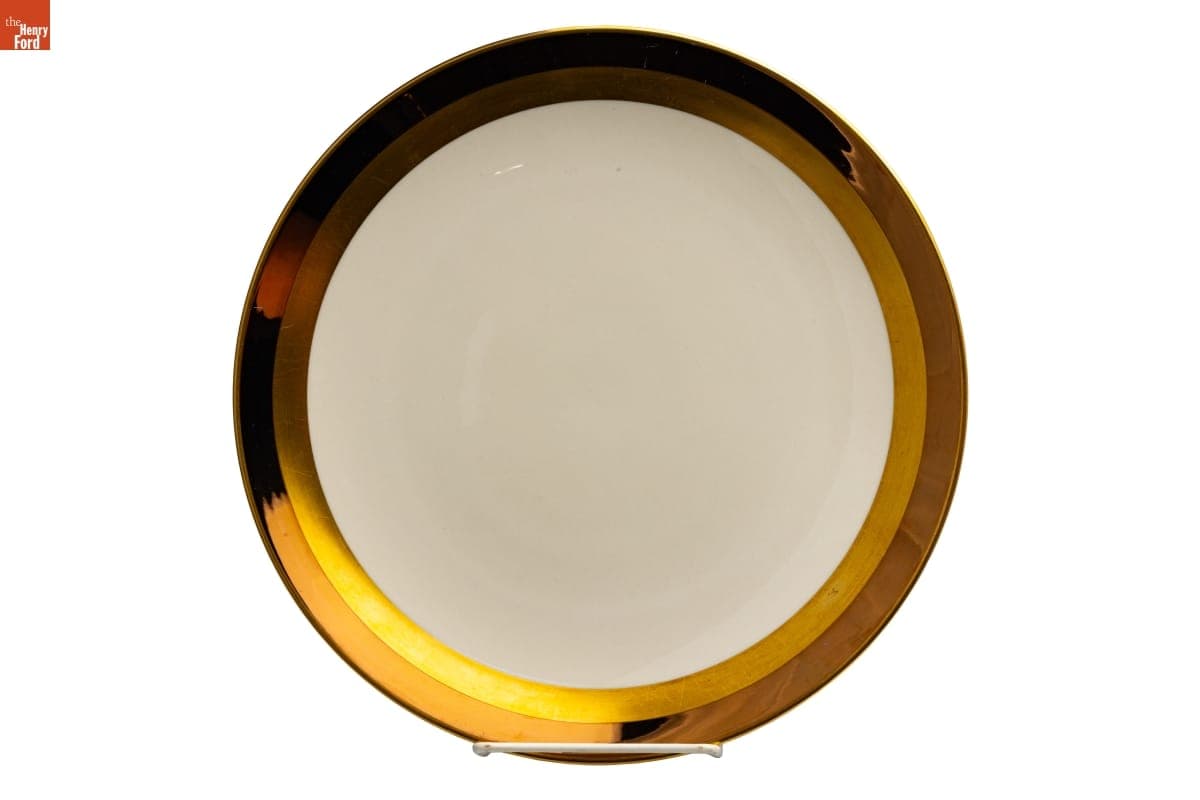 Marquis Pattern Dinner Plate Used by the Jackson Family, Selma, Alabama